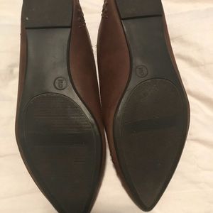 Mossimo Brown & Gold Studded Flats